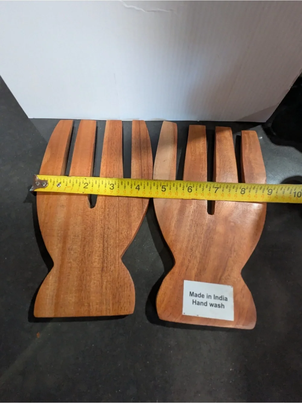 NWOT Wooden Salad Tongs/ Servers | Natural Brown